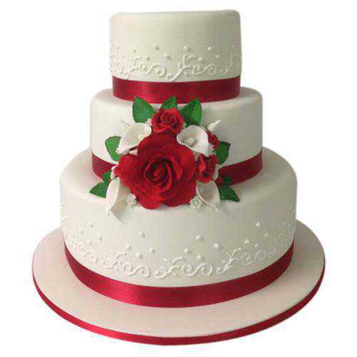Delicious 3-Tier Wedding Cake