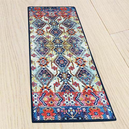 Superb 3D Printed Vintage Persian Bedside Runner Carpet