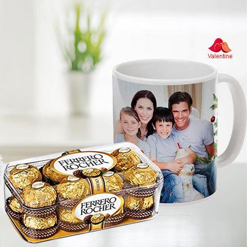 Mind Blowing Personalized Coffee Mug with Ferrero Rocher Chocolates