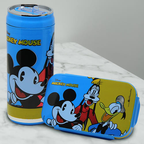 Exciting Mickey Mouse Lunch Box and Sipper Bottle Combo
