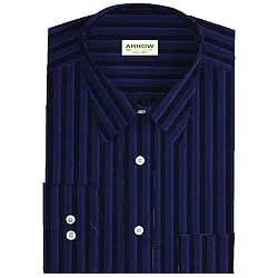 Full Striped Party Wear shirt in Dark shade from Arrow