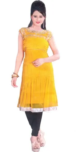 Sprightly Glaze Georgette Kurti