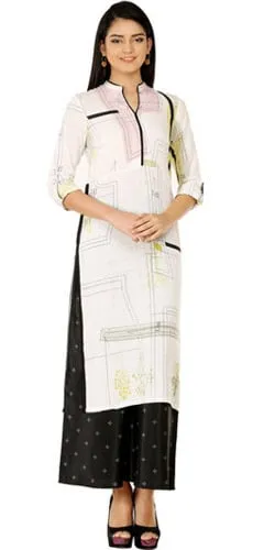 Ivory Frosted Kurti by W Lifestyle