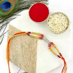 Sacred Threads Bright Beads Rakhi