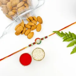 Almonds Mantra N Blessed Floral Style Rakhi