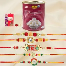 Precious Rakhi Combo Moments with Rasgulla