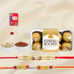 Nutty Ethnic Rakhis with Classy Ferrero