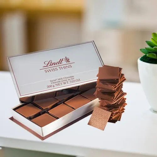 Order Lindt Swiss Thins Milk Chocolates online