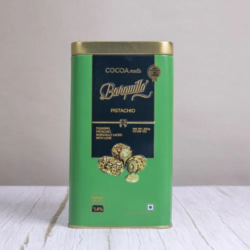 Delightful Barquillo Pistachio Chocolate Tin