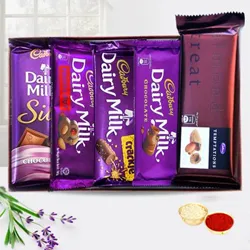Treat of Chocolates from Cadburys with free Roli Tilak and Chawal