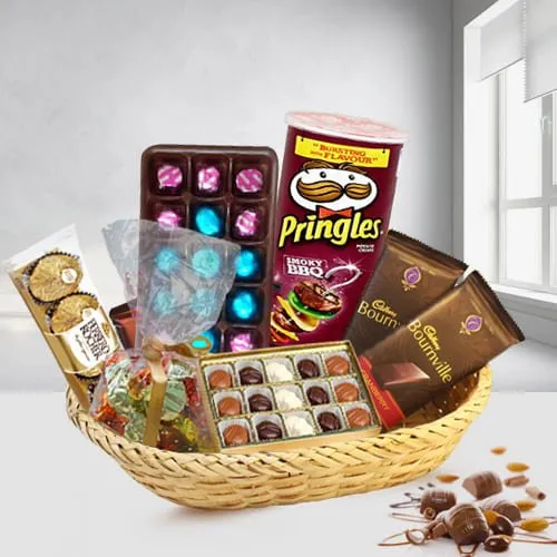 Unique Mixed Chocolates Gift Basket