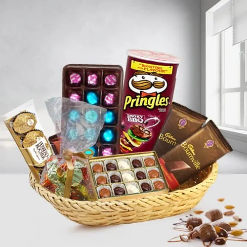 Amazing Mixed Chocolates Loaded Basket