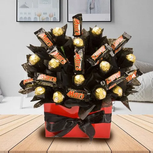 Exquisite Mars and Ferrero Rocher Arrangement