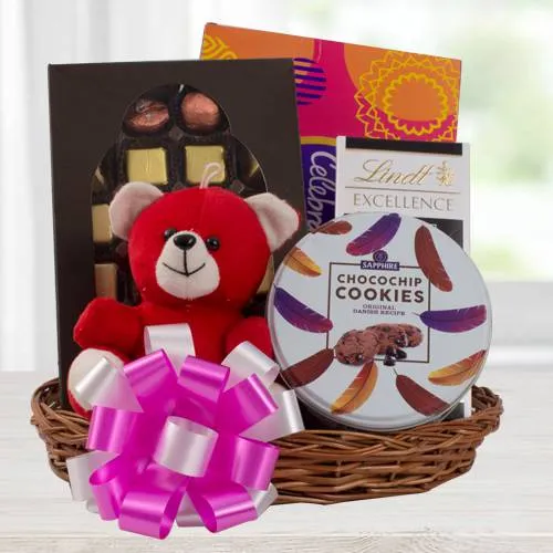 Angelic Chocolate Hamper with Teddy