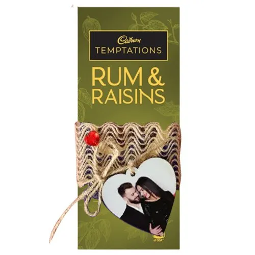 Personalized Photo Temptation Rum n Raisins Chocolate