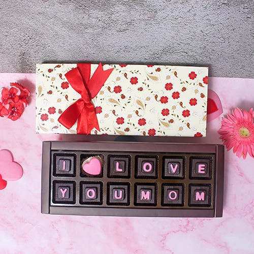 Love You Mom 12 piece Chocolate Gift Box