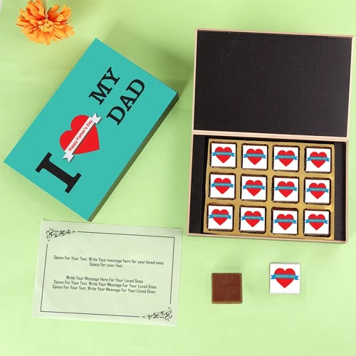 Lip Smacking Personalized Chocolate Box for Dad