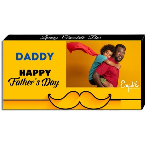 Flavorful Fathers Day Personalize Chocolate Bar