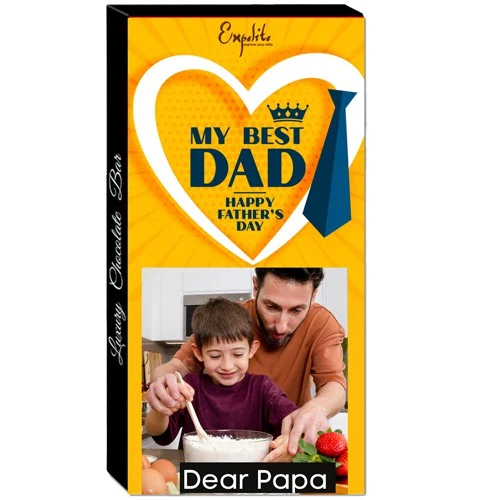 Delicious Fathers Day Personalized Chocolate Treat