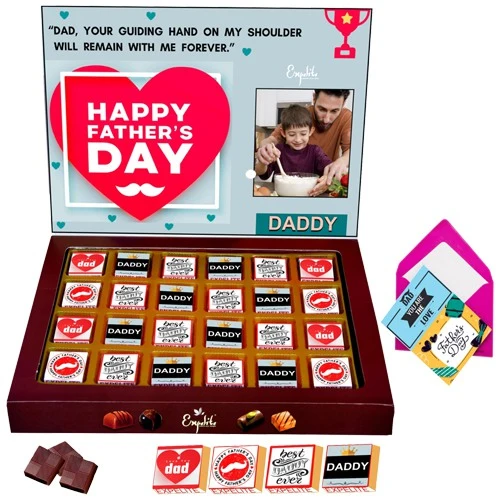 Personalized Fathers day Chocolate Gift from Son