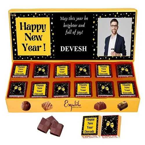 Irresistible Personalized New Year Chocolates Collection