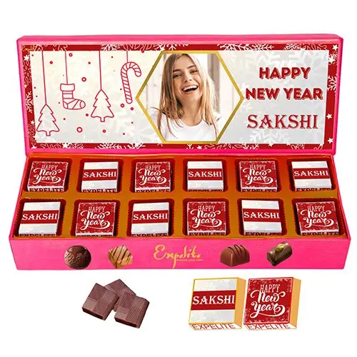 Celebrate with a Bite  Personalized Chocolates Gift Box