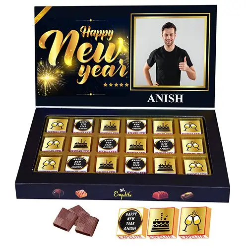 Delectable New Year Personalized Chocolates Galore