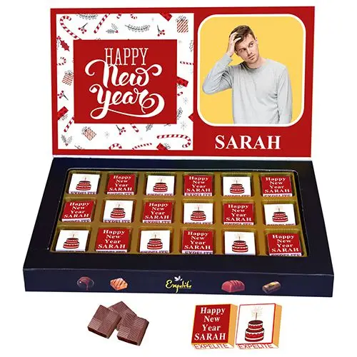 New Year Personalized Chocolicious Treats Box