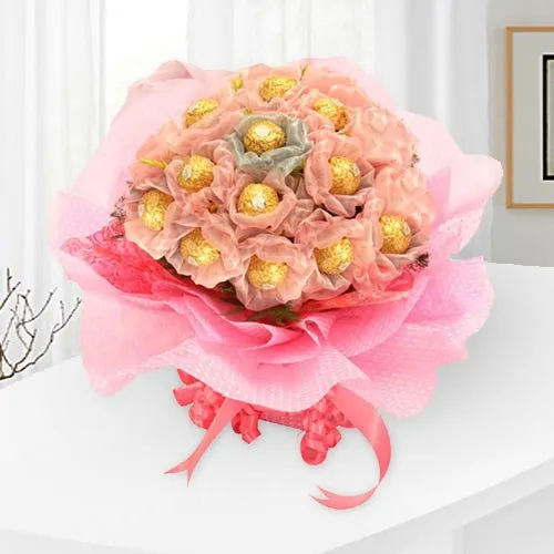 Gift of Ferrero Rocher Chocolates Bouquet
