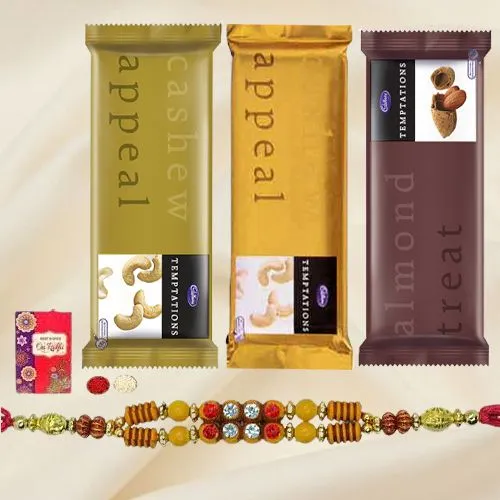 Marvelous Combo of Rakhi with Lindt Chocolate Bars