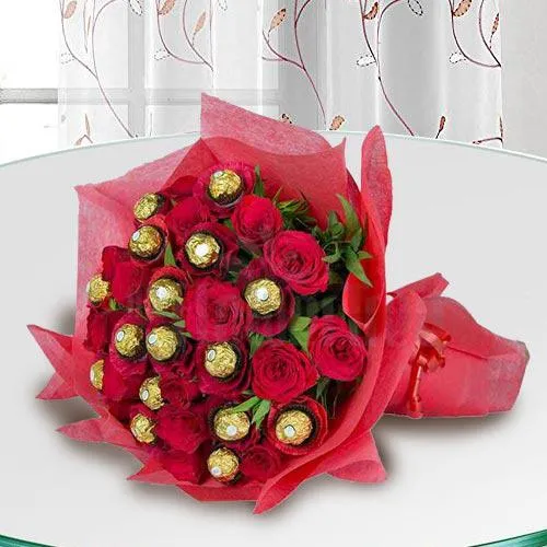 Exotic Choco Rosy Bouquet