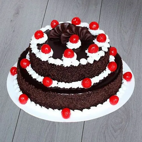 2 Tier Eggless Chocolate Cake