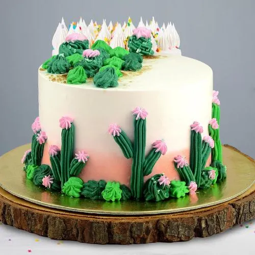 Eggless Forest Theme Chocolate Cake