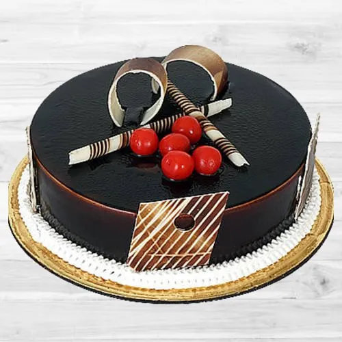 Dark Chocolate Truffle Cake