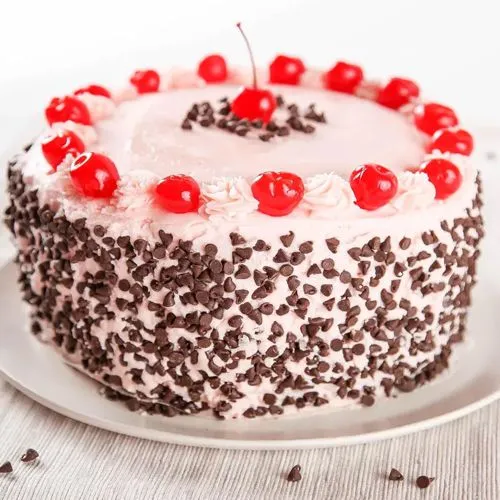 Irresistible Eggless Cherry N Choco Cake