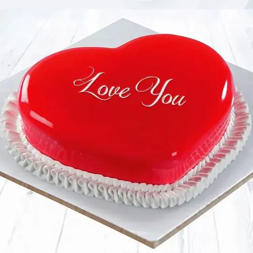 Love You Strawberry Cake