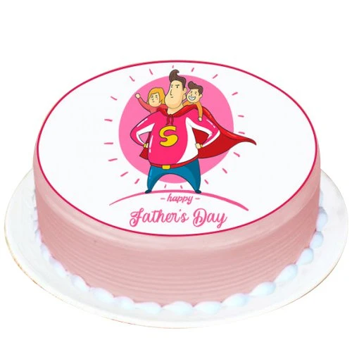 Enticing Superhero Dad Fathers Day Cake