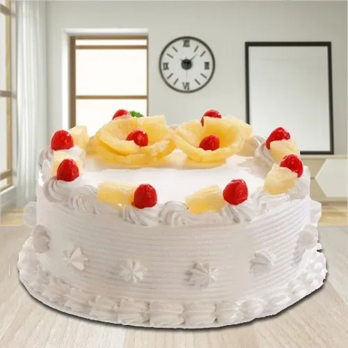 Yummy Eggless Pineapple Cake