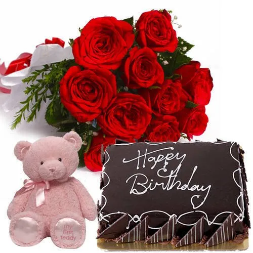 Choco Cake Hugs N Roses