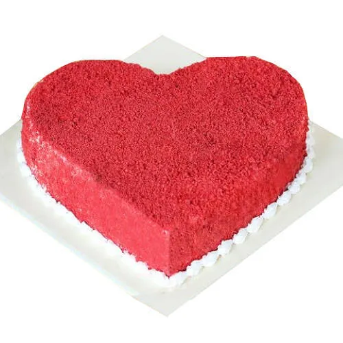 Special Red Velvet Cake in Heart Shape