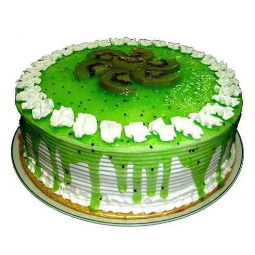 Amazing Eggless Kiwi Cake