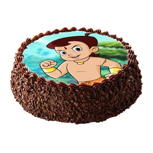 Delectable Chota Bheem Photo Cake for Kids