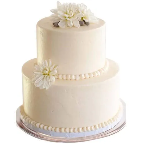 Delectable 2 Tier Wedding Cake