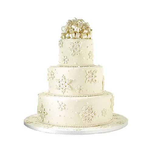 Enticing 3 Tier Wedding Cake