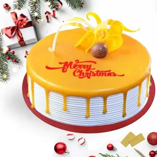 Appetizing Xmas Celebratory Butterscotch Cake