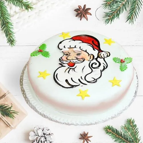 Surprising #XMas Special Vanilla Cake