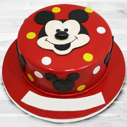 Cute Mickey Mouse Fondant Cake