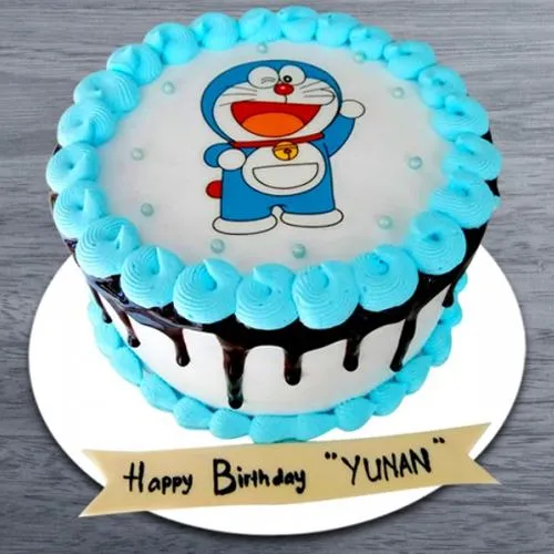 Satisfying Doraemon Photo Cake