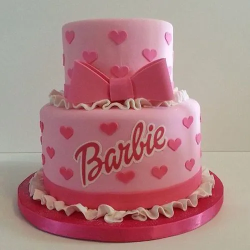 Honeyed 2 Tier Barbie Cake for Kids Party