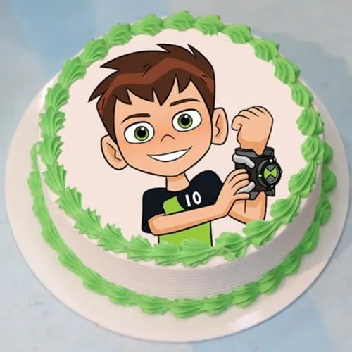 Amazing Eggless Ben 10 Cake